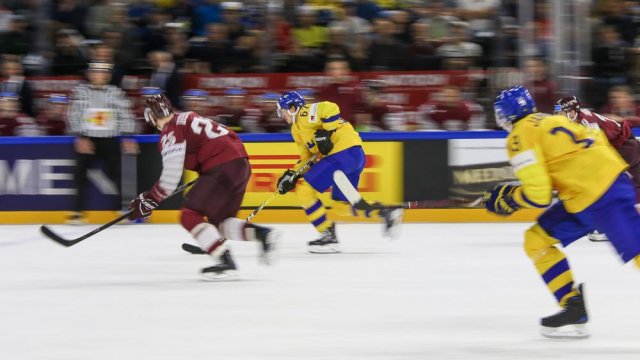 Photo hockey match Sweden - Lettonie le 17/05/2018