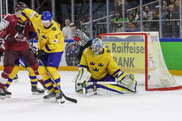 Photo hockey match Sweden - Lettonie le 17/05/2018
