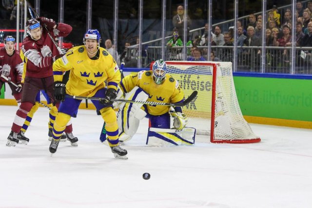Photo hockey match Sweden - Lettonie le 17/05/2018