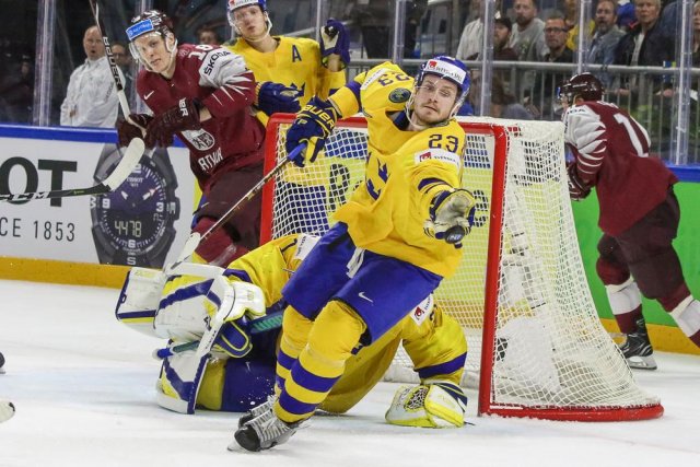 Photo hockey match Sweden - Lettonie le 17/05/2018
