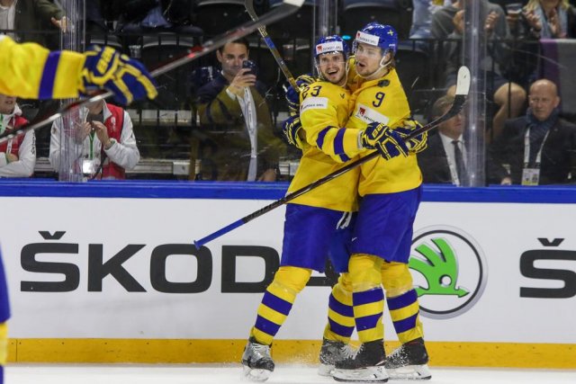 Photo hockey match Sweden - Lettonie le 17/05/2018