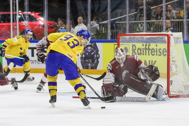 Photo hockey match Sweden - Lettonie le 17/05/2018