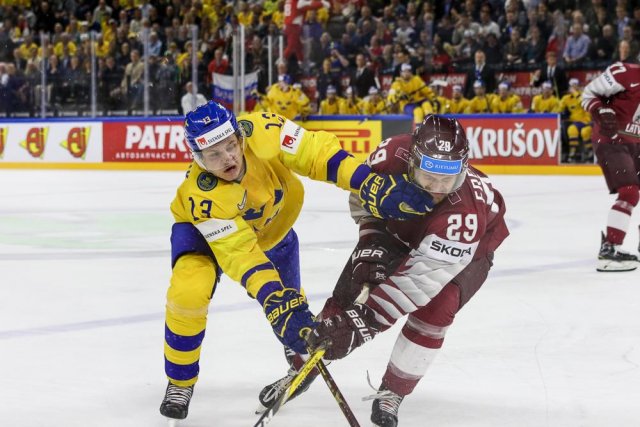 Photo hockey match Sweden - Lettonie le 17/05/2018