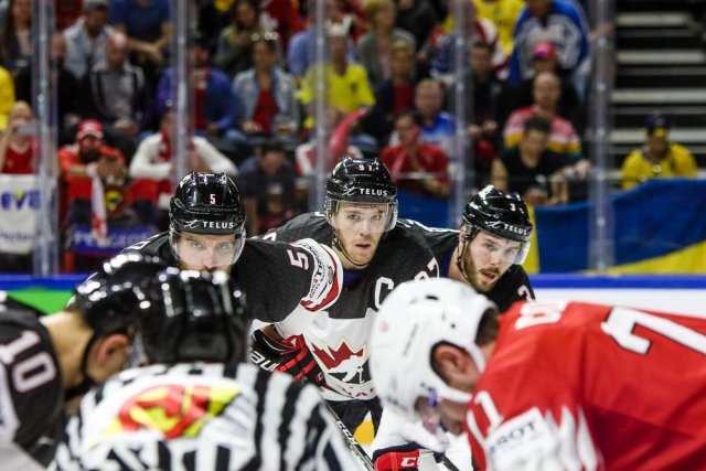 Photo hockey match Canada - Switzerland le 19/05/2018
