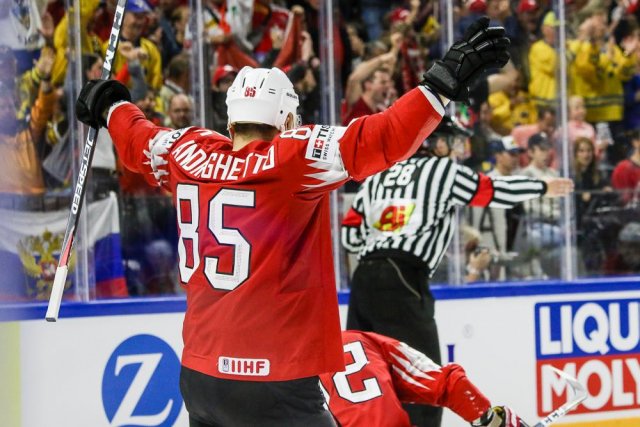 Photo hockey match Canada - Switzerland le 19/05/2018