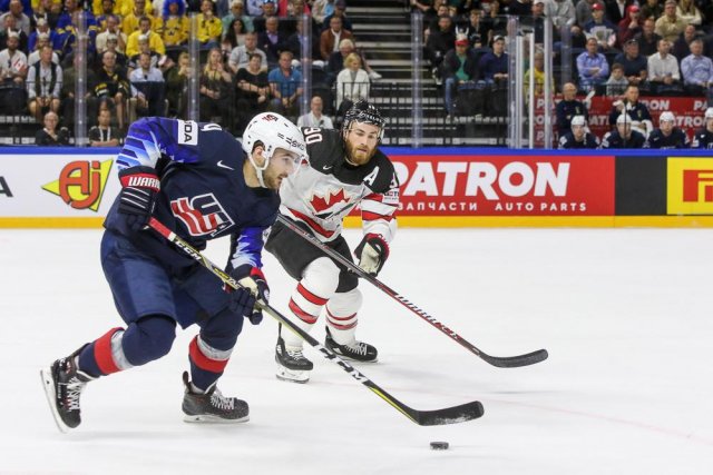 Photo hockey match United States of America - Canada le 20/05/2018