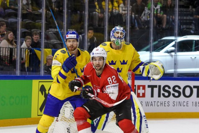 Photo hockey match Sweden - Switzerland le 20/05/2018