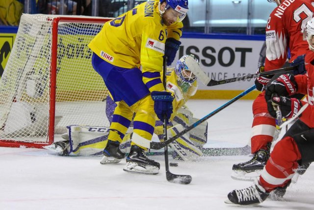 Photo hockey match Sweden - Switzerland le 20/05/2018