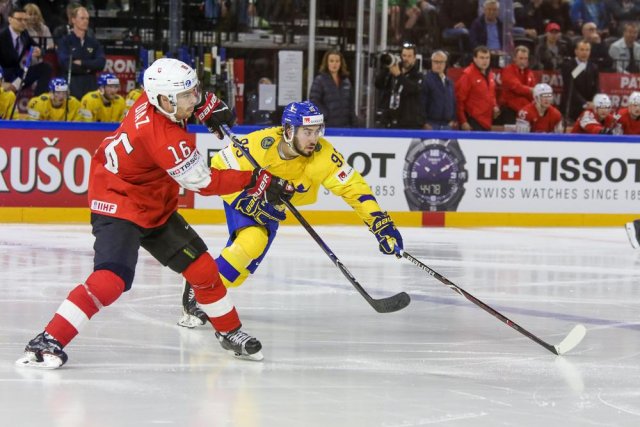 Photo hockey match Sweden - Switzerland le 20/05/2018