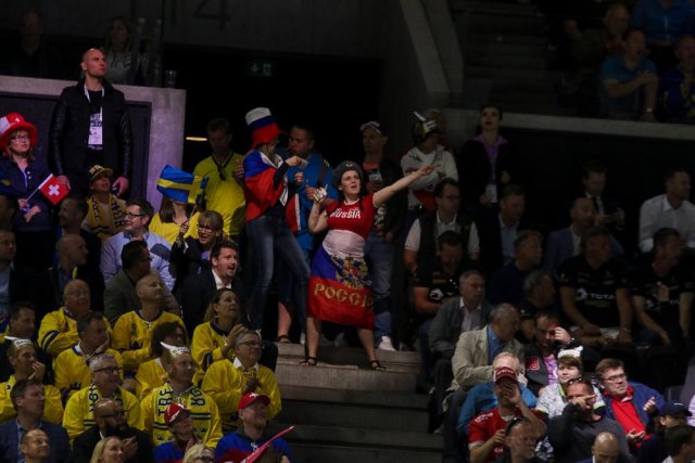 Photo hockey match Sweden - Switzerland le 20/05/2018