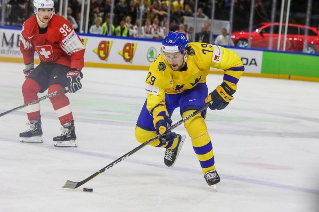 Photo hockey match Sweden - Switzerland le 20/05/2018