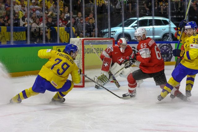Photo hockey match Sweden - Switzerland le 20/05/2018