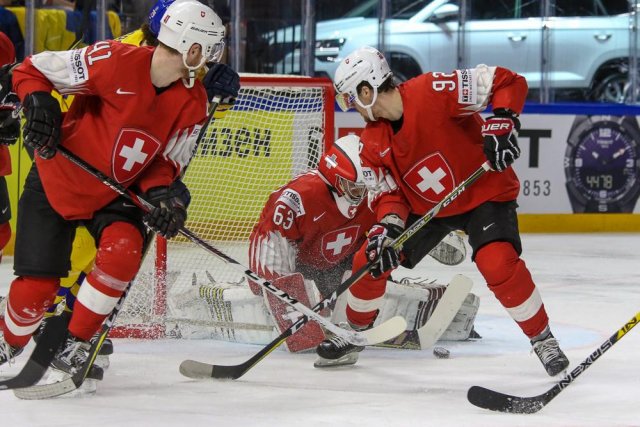 Photo hockey match Sweden - Switzerland le 20/05/2018