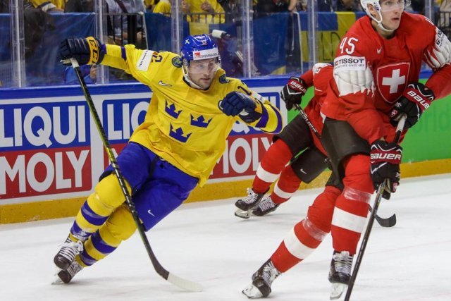 Photo hockey match Sweden - Switzerland le 20/05/2018