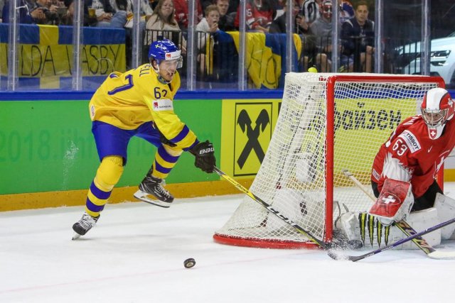 Photo hockey match Sweden - Switzerland le 20/05/2018