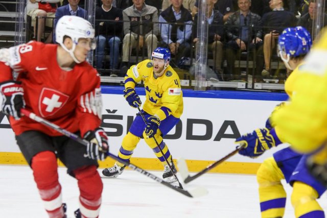 Photo hockey match Sweden - Switzerland le 20/05/2018