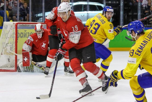 Photo hockey match Sweden - Switzerland le 20/05/2018
