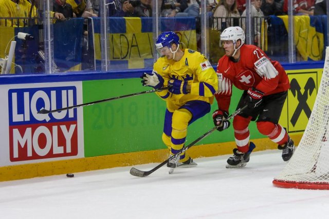 Photo hockey match Sweden - Switzerland le 20/05/2018