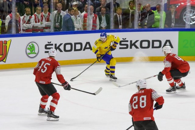 Photo hockey match Sweden - Switzerland le 20/05/2018