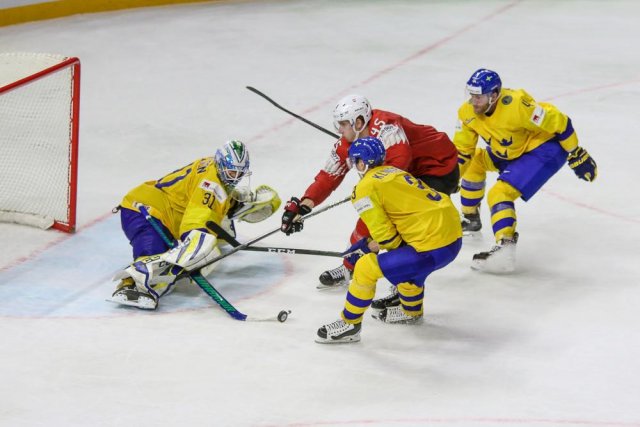 Photo hockey match Sweden - Switzerland le 20/05/2018