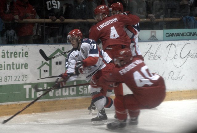 Photo hockey match Lausanne - Moscou le 13/08/2018