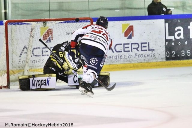 Photo hockey match Rouen - Angers  le 28/09/2018