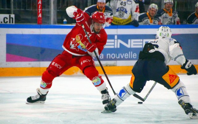 Photo hockey match Lausanne - Zug le 30/09/2018