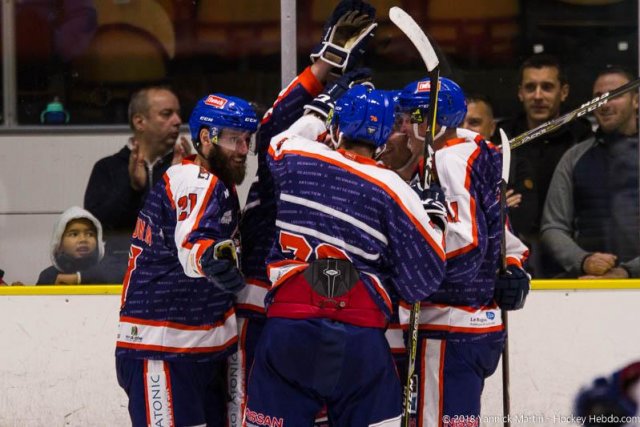 Photo hockey match Clermont-Ferrand - Courchevel-Méribel-Pralognan le 29/09/2018