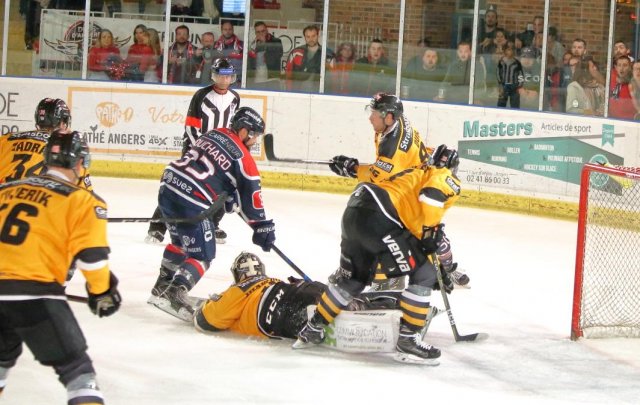 Photo hockey match Angers  - Strasbourg  le 09/10/2018