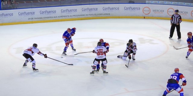 Photo hockey match Lyon - Amiens  le 09/10/2018