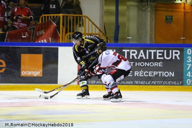 Photo hockey match Rouen - Amiens  le 21/10/2018