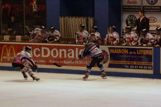 Photo hockey match Angers  - Amiens  le 10/03/2009