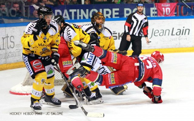 Photo hockey match Grenoble  - Rouen le 27/10/2018