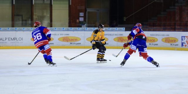 Photo hockey match Lyon - Strasbourg  le 28/10/2018