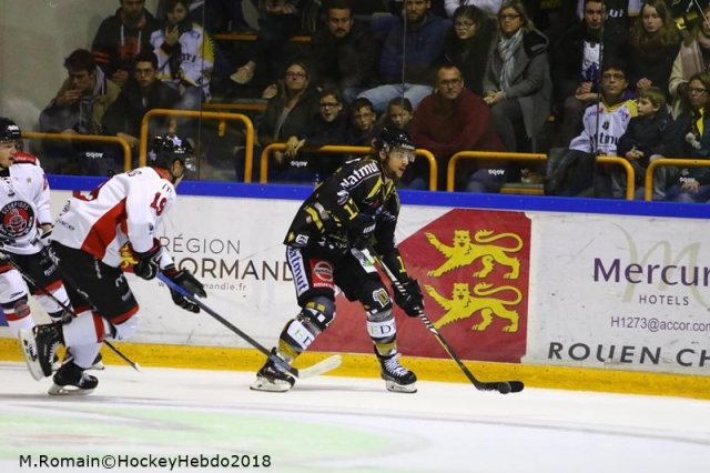 Photo hockey match Rouen - Mulhouse le 13/11/2018