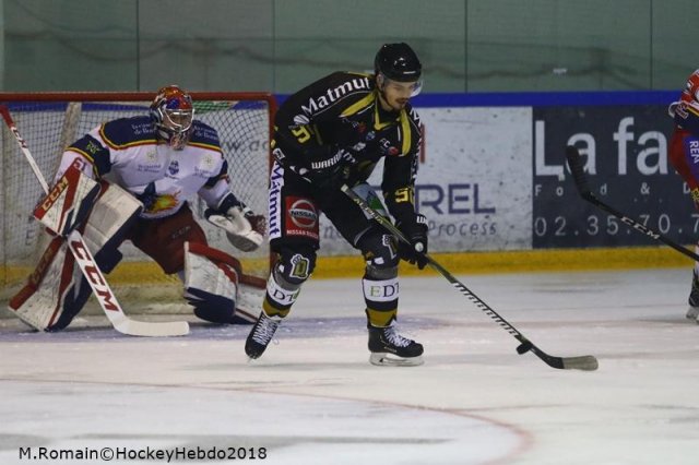 Photo hockey match Rouen - Grenoble  le 23/11/2018