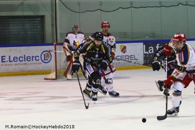 Photo hockey match Rouen - Grenoble  le 23/11/2018