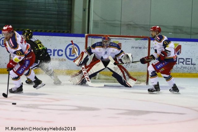 Photo hockey match Rouen - Grenoble  le 23/11/2018