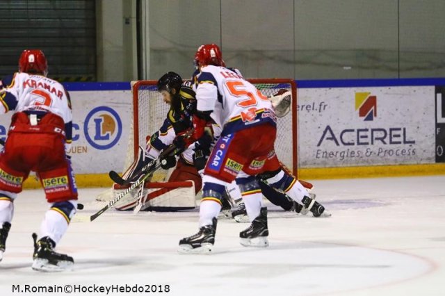 Photo hockey match Rouen - Grenoble  le 23/11/2018