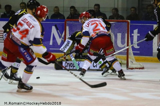 Photo hockey match Rouen - Grenoble  le 23/11/2018