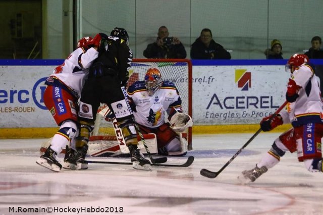 Photo hockey match Rouen - Grenoble  le 23/11/2018
