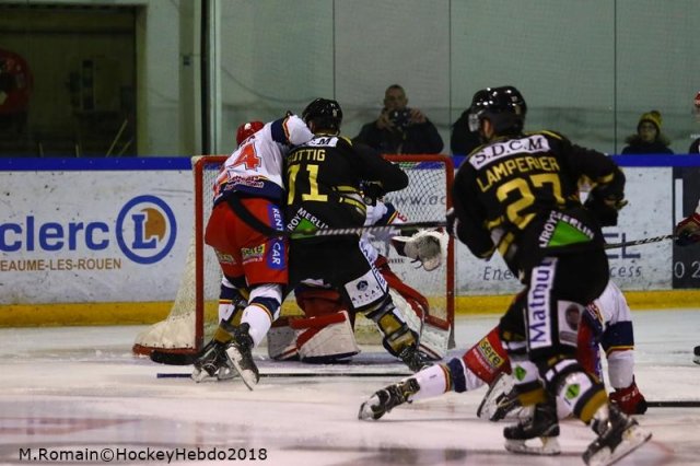 Photo hockey match Rouen - Grenoble  le 23/11/2018
