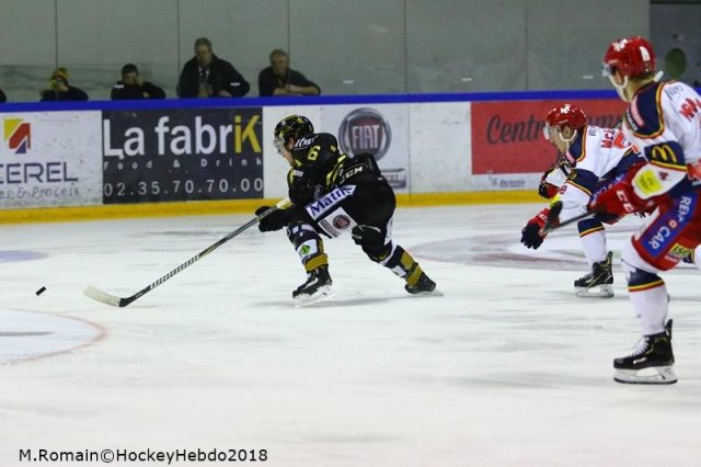 Photo hockey match Rouen - Grenoble  le 23/11/2018