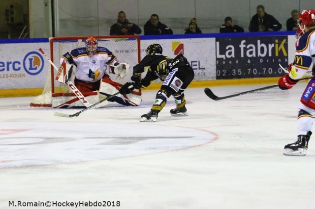 Photo hockey match Rouen - Grenoble  le 23/11/2018