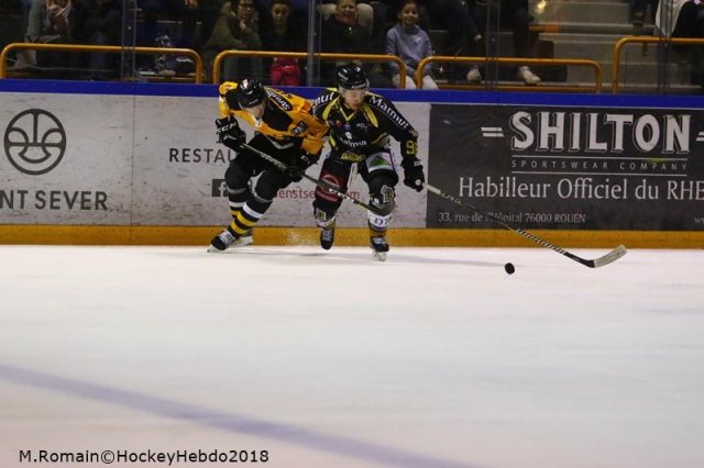 Photo hockey match Rouen - Strasbourg  le 30/11/2018