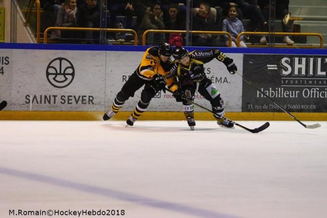 Photo hockey match Rouen - Strasbourg  le 30/11/2018