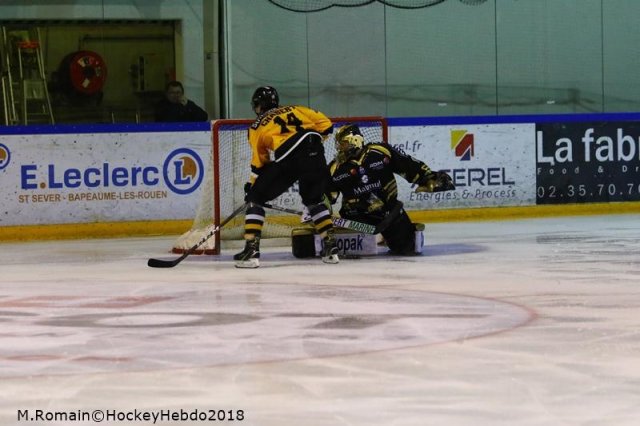 Photo hockey match Rouen - Strasbourg  le 30/11/2018