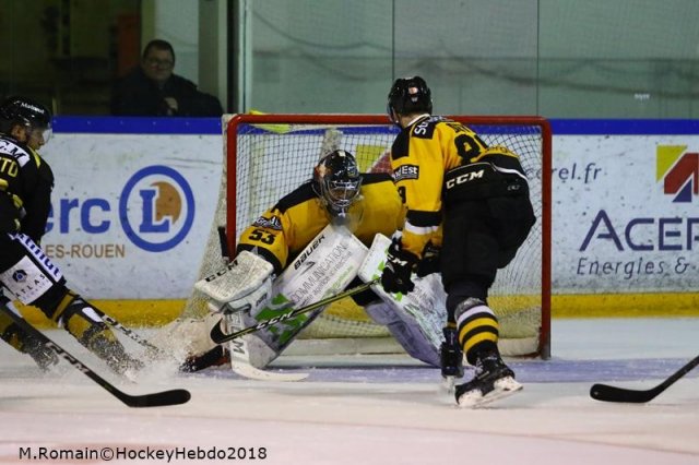 Photo hockey match Rouen - Strasbourg  le 30/11/2018