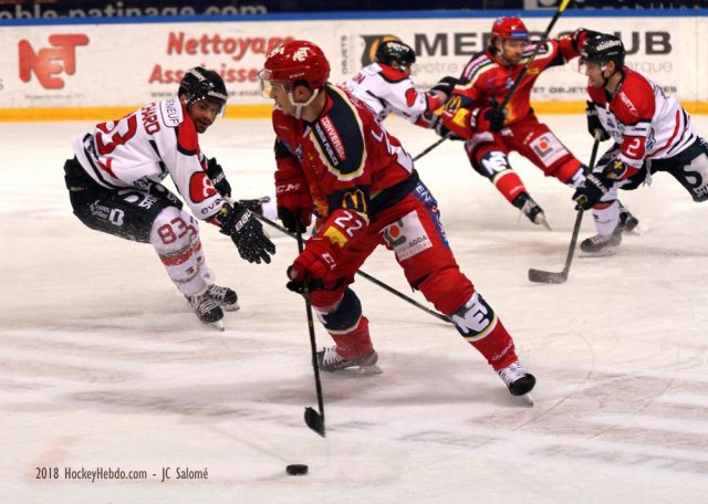 Photo hockey match Grenoble  - Angers  le 02/12/2018