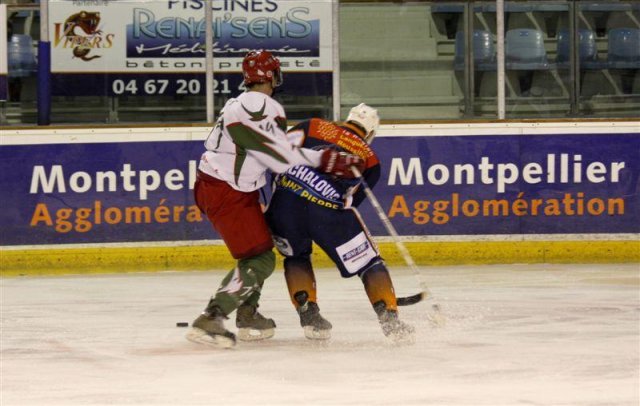 Photo hockey match Montpellier  - Cergy-Pontoise le 14/03/2009